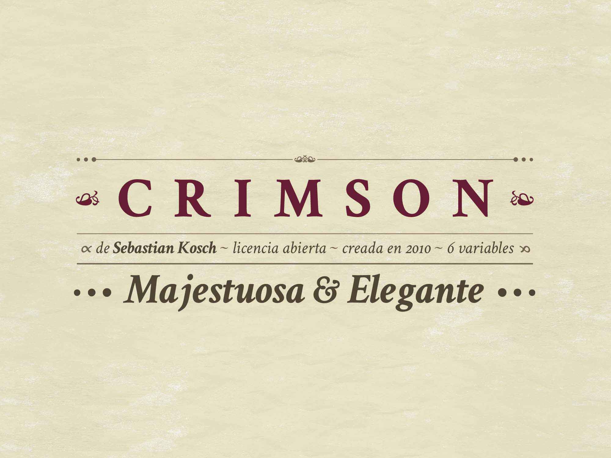 Crimson Text Serif Font
