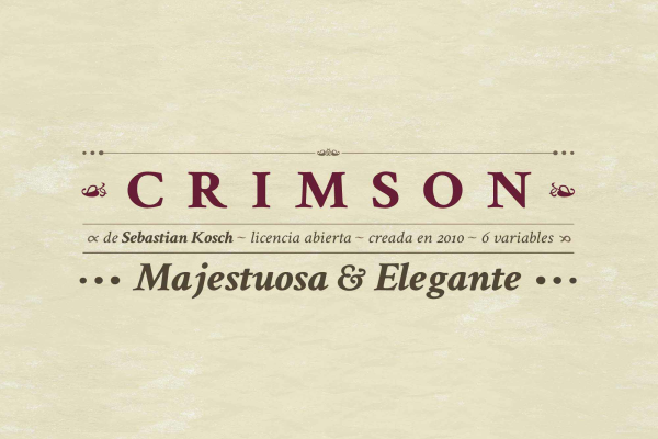 Crimson Text Serif Font