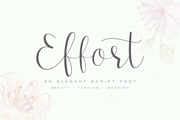 Effort Calligraphy Font