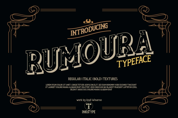 Rumoura Retro Font