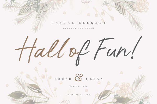 Hall Of Fun Script Font
