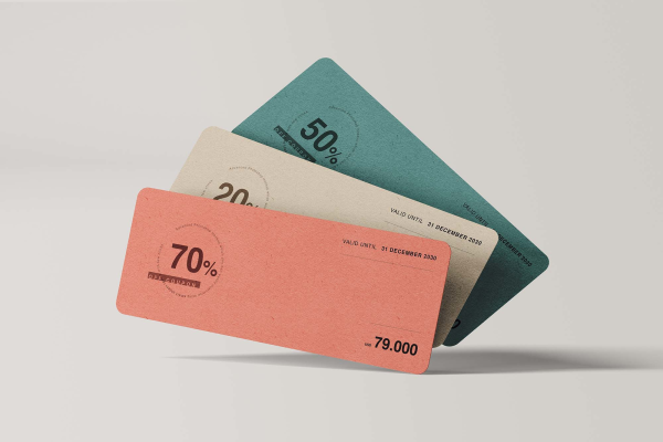 Coupon Cards Mockup