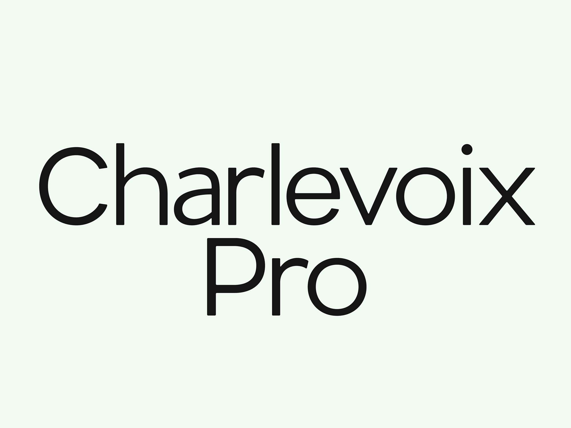 Charlevoix Pro Font