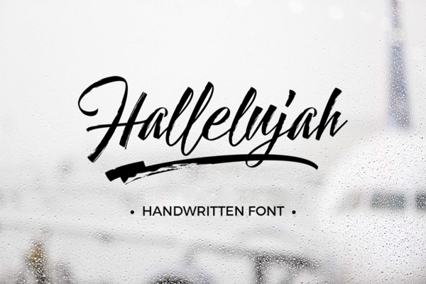 Hallelujah Script Font