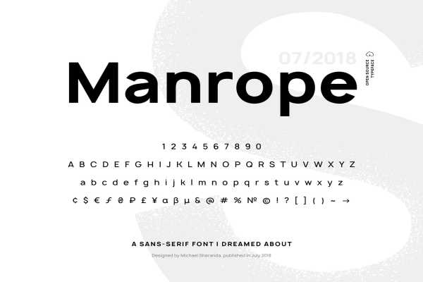 Manrope Font Family