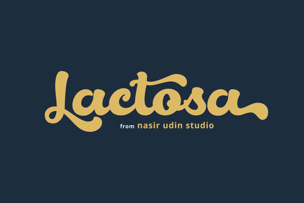 Lactosa Script Font