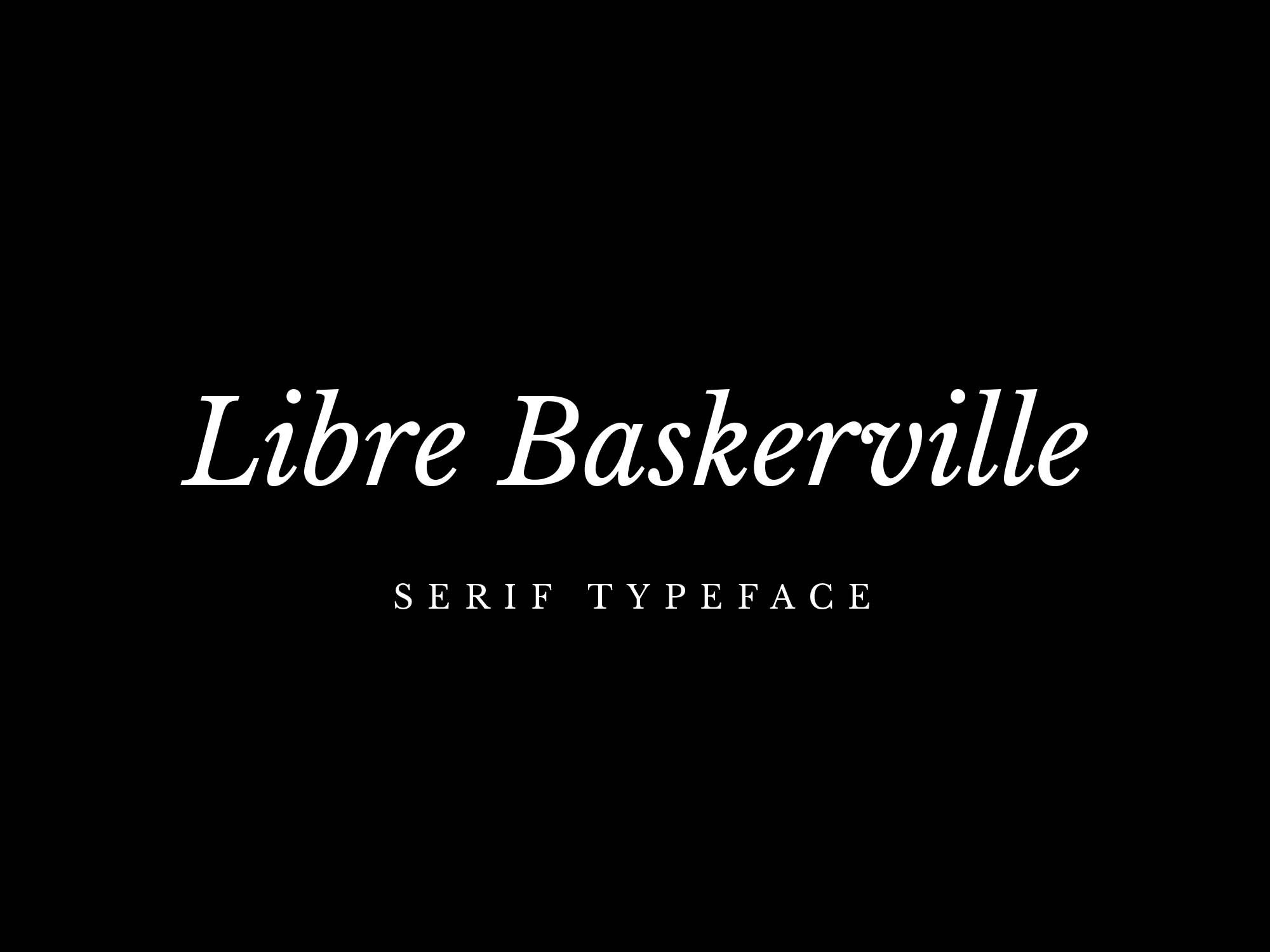 Libre Baskerville Font