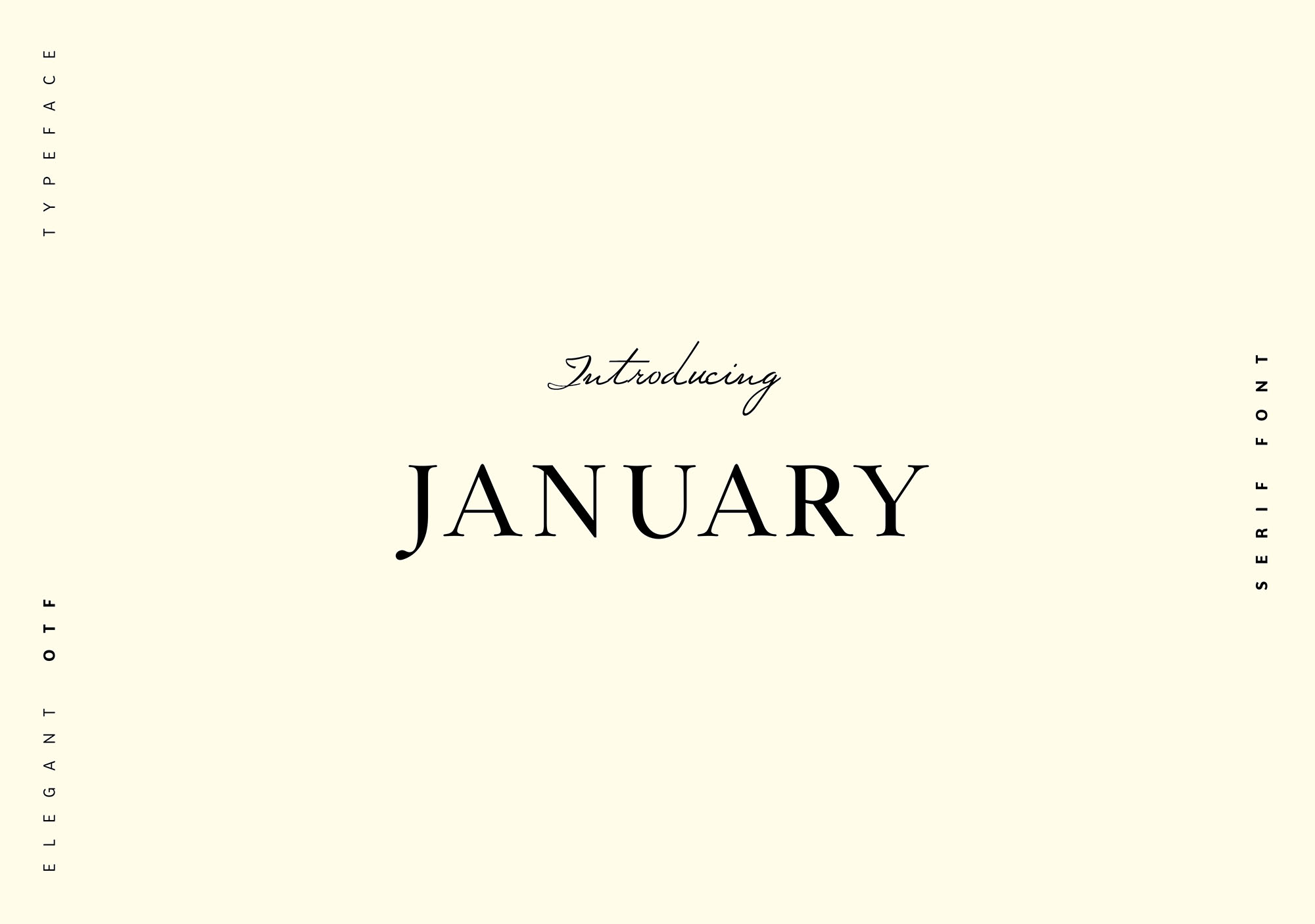 January Serif Typeface