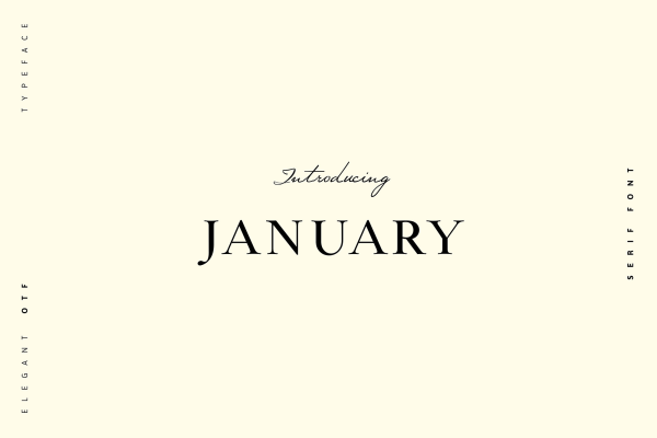 January Serif Typeface