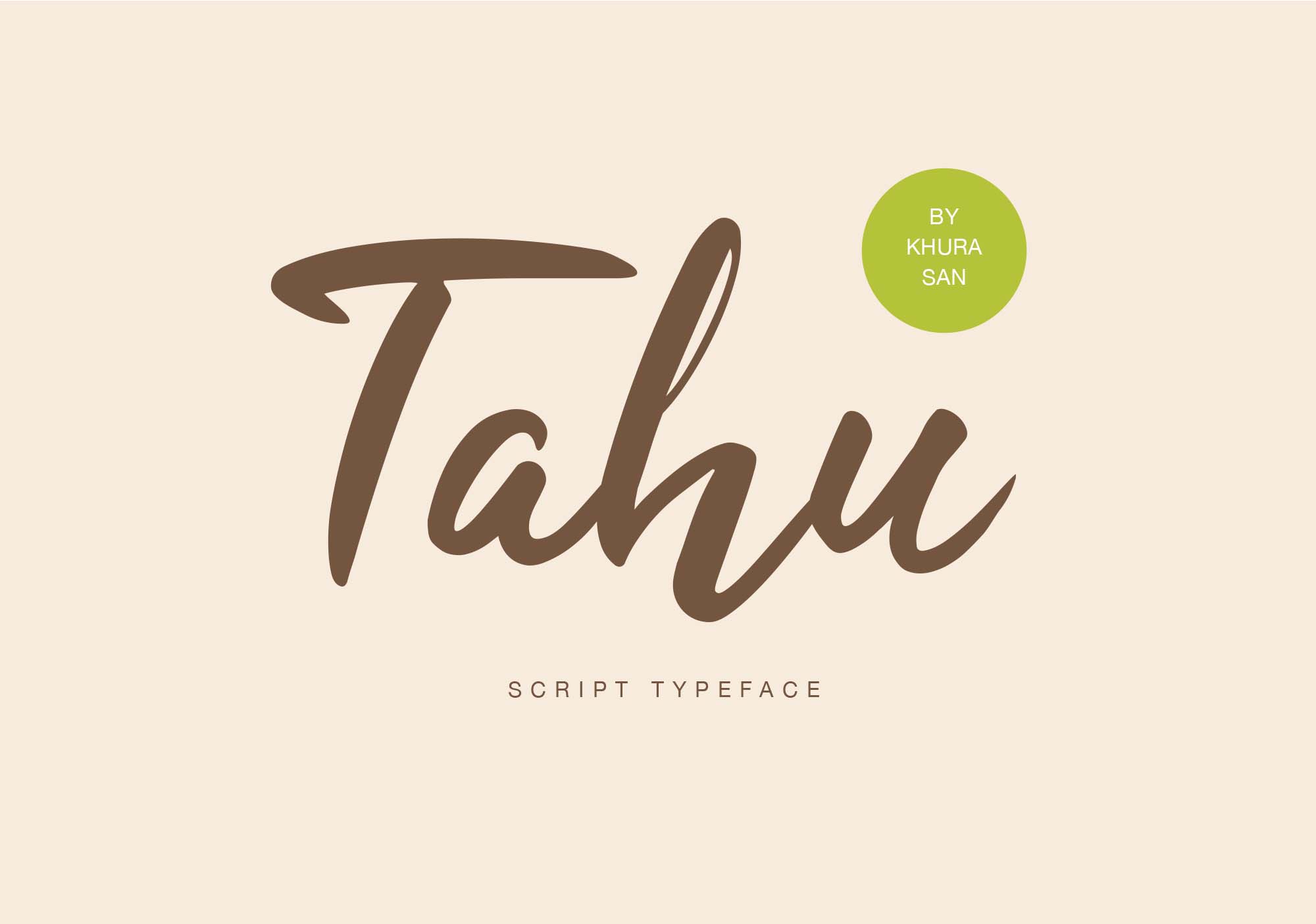 Tahu Script Font
