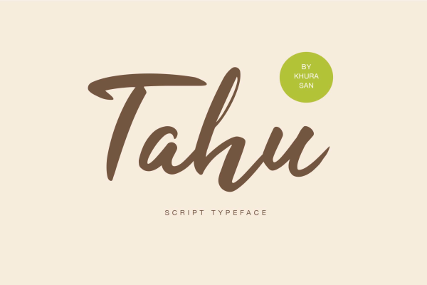 Tahu Script Font