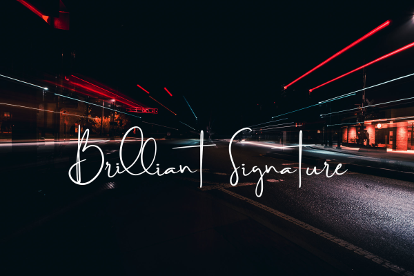 Brilliant Signature Font