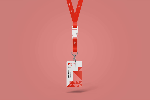 Hanging Event ID Card Mockup