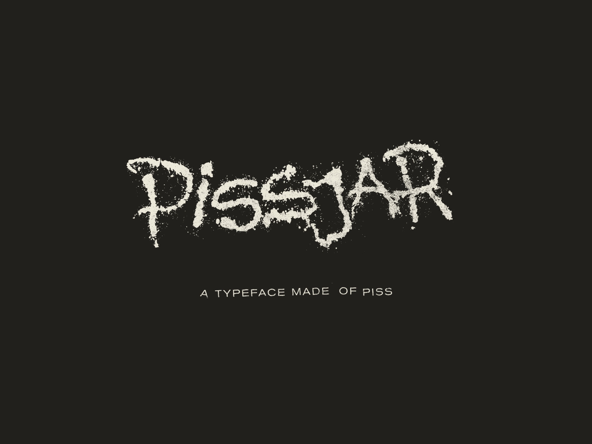 Scary Pissjar Sans Typeface