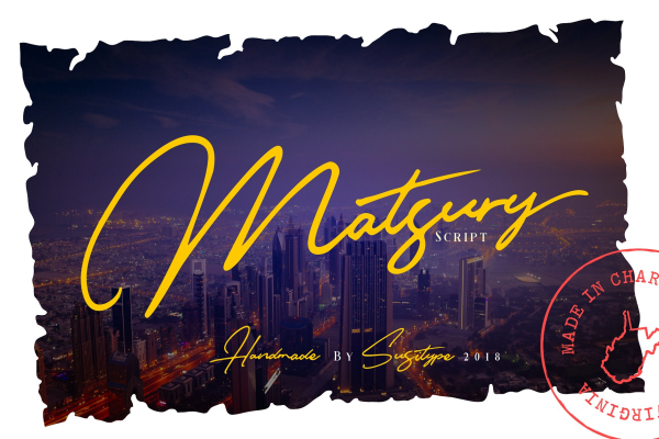 Matsury Signature Script Font