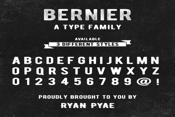 Bernier All Caps Display Font