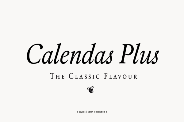 Calendas Plus Elegant Serif Font