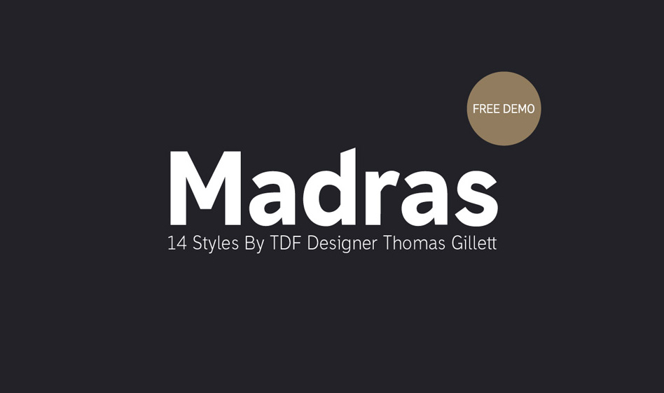 Madras Sans Serif Typeface