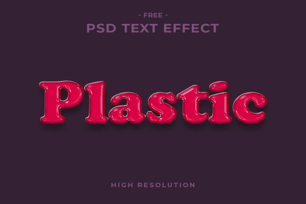 Plastic Text Effect