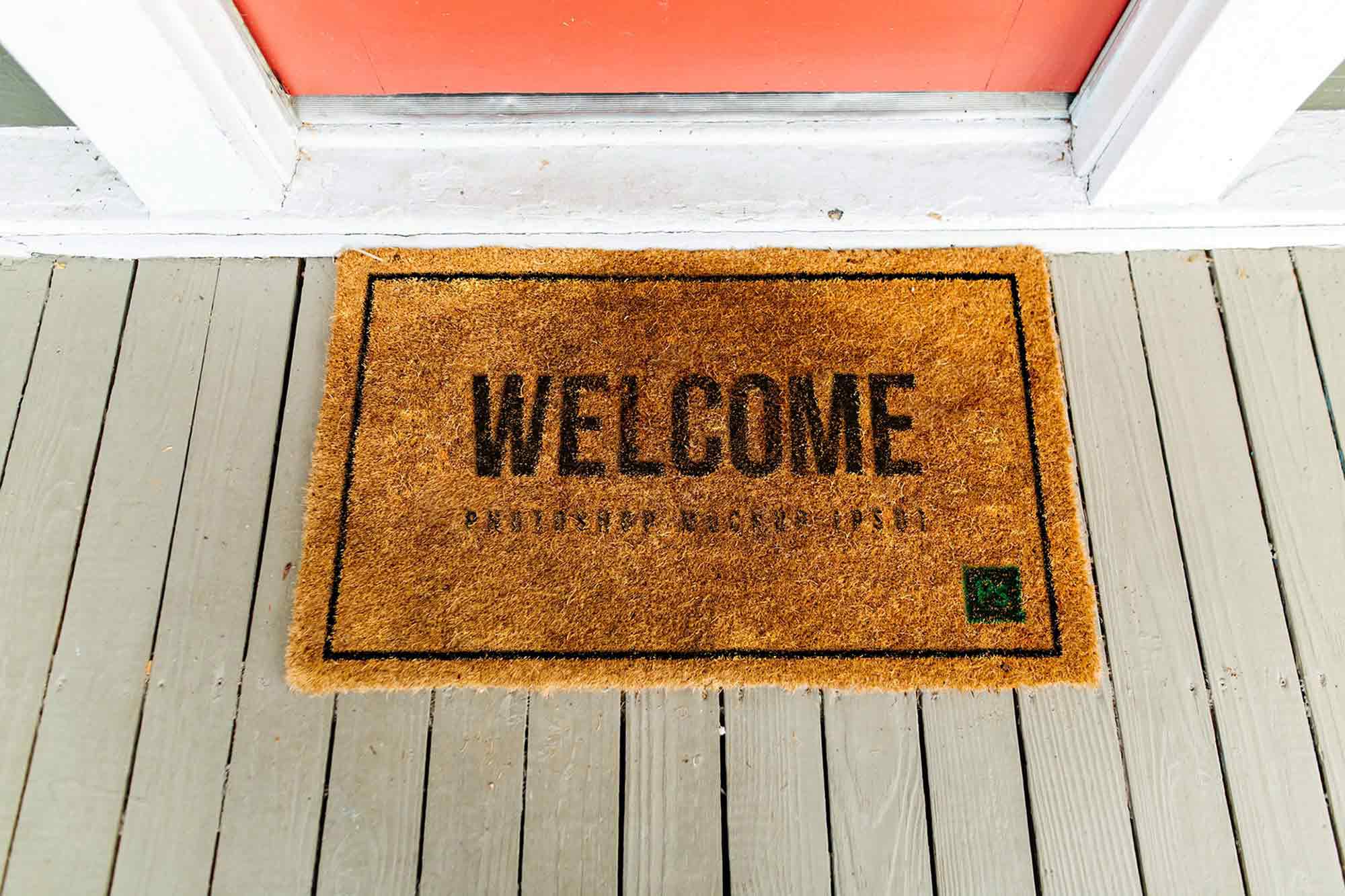 Welcome Doormat Mockup