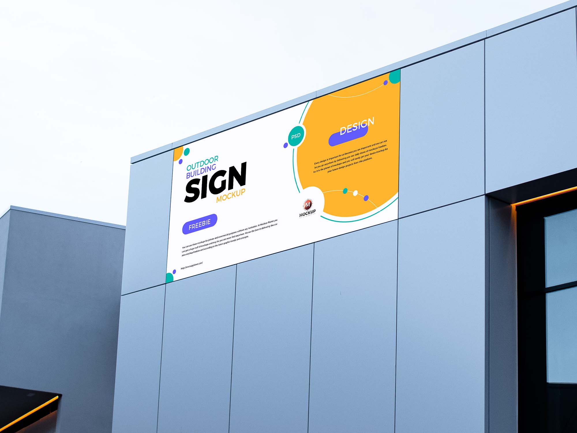 Outdoor Simple Billboard Mockup
