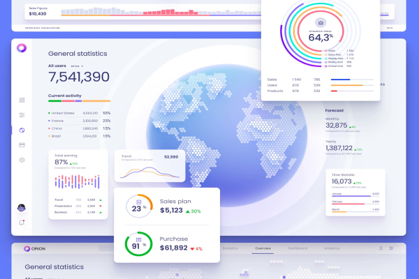 Data Map Visualization UI Template