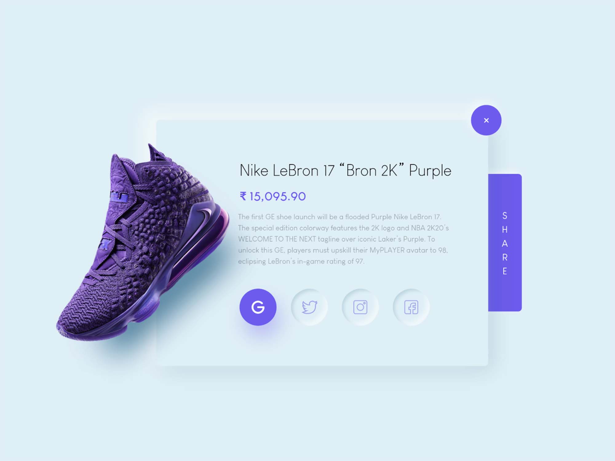 Social Share UI Template