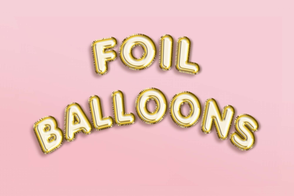 Foil Balloon Text Effect