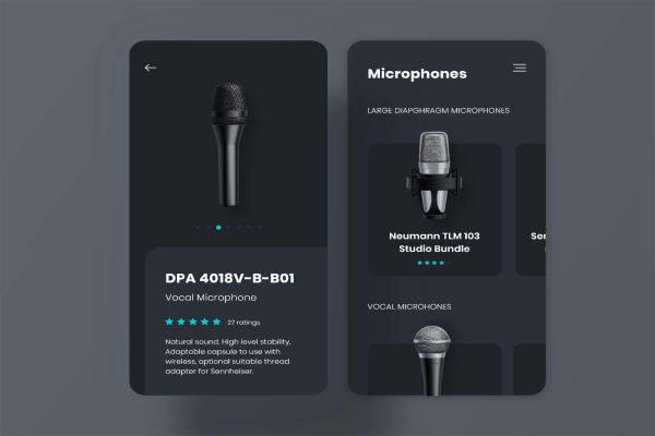 Microphones App Template