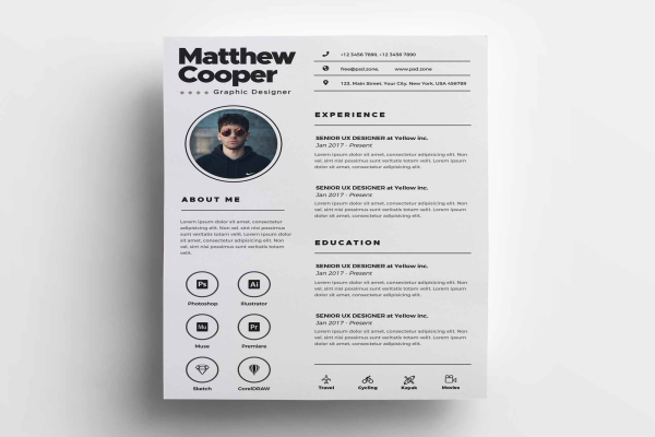 Clean CV Template