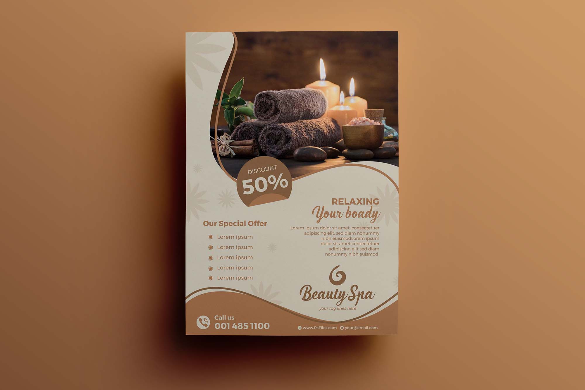 Luxury Beauty Spa Flyer Template