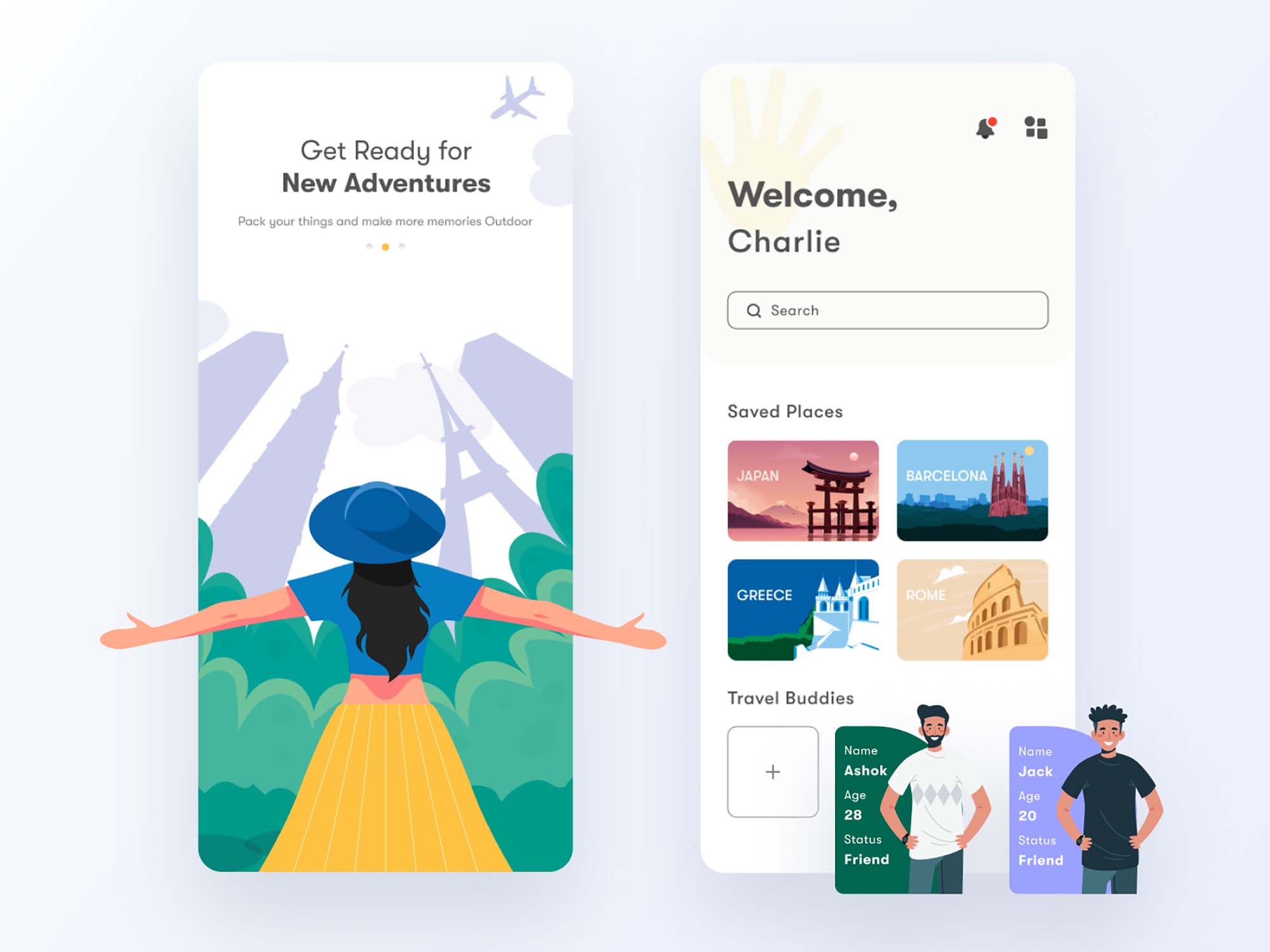 Travel App Ui Template