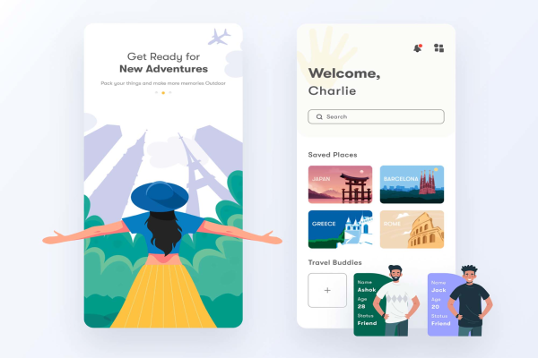 Travel App Ui Template