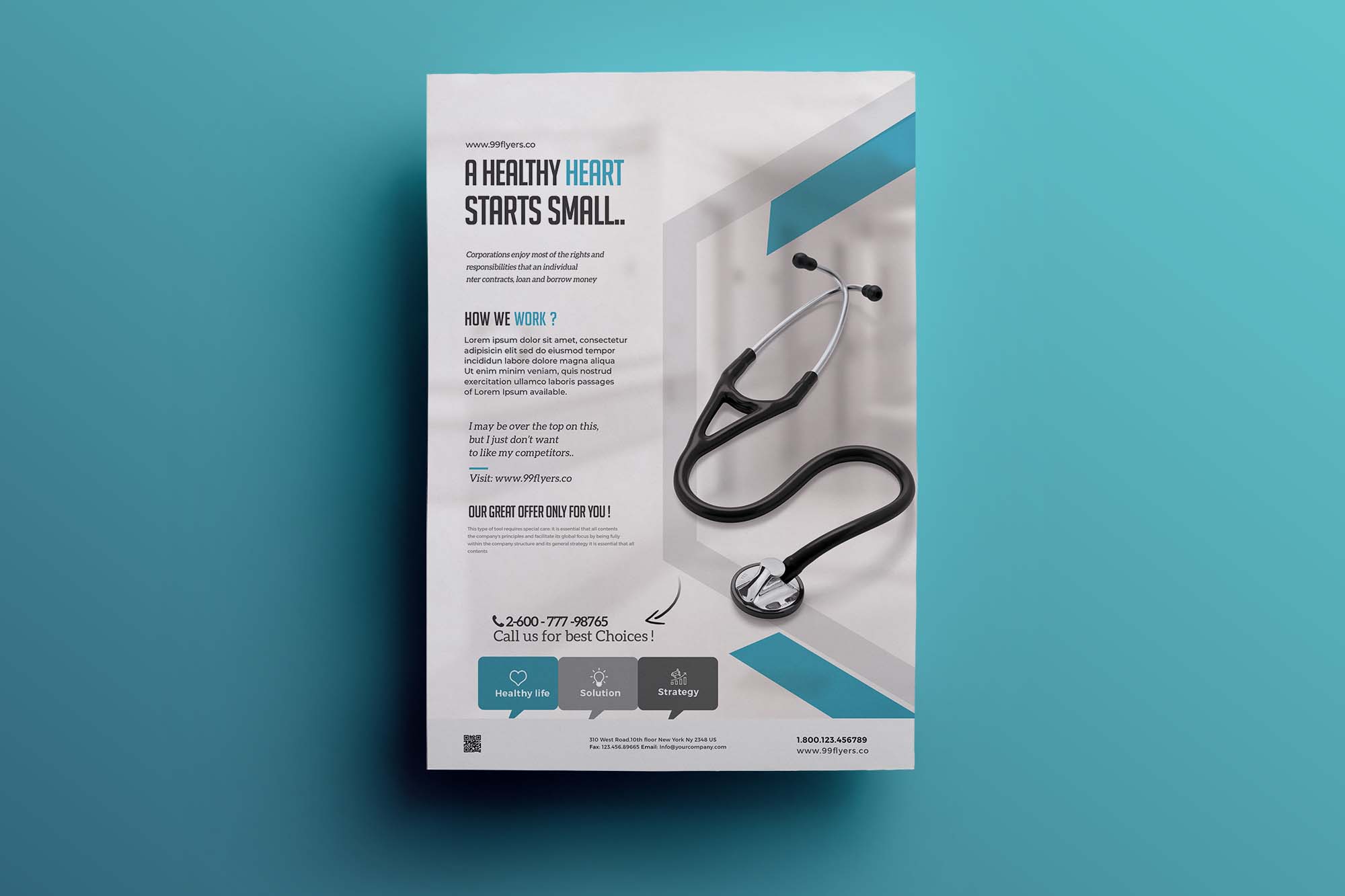 Medical Coronavirus Flyer Template