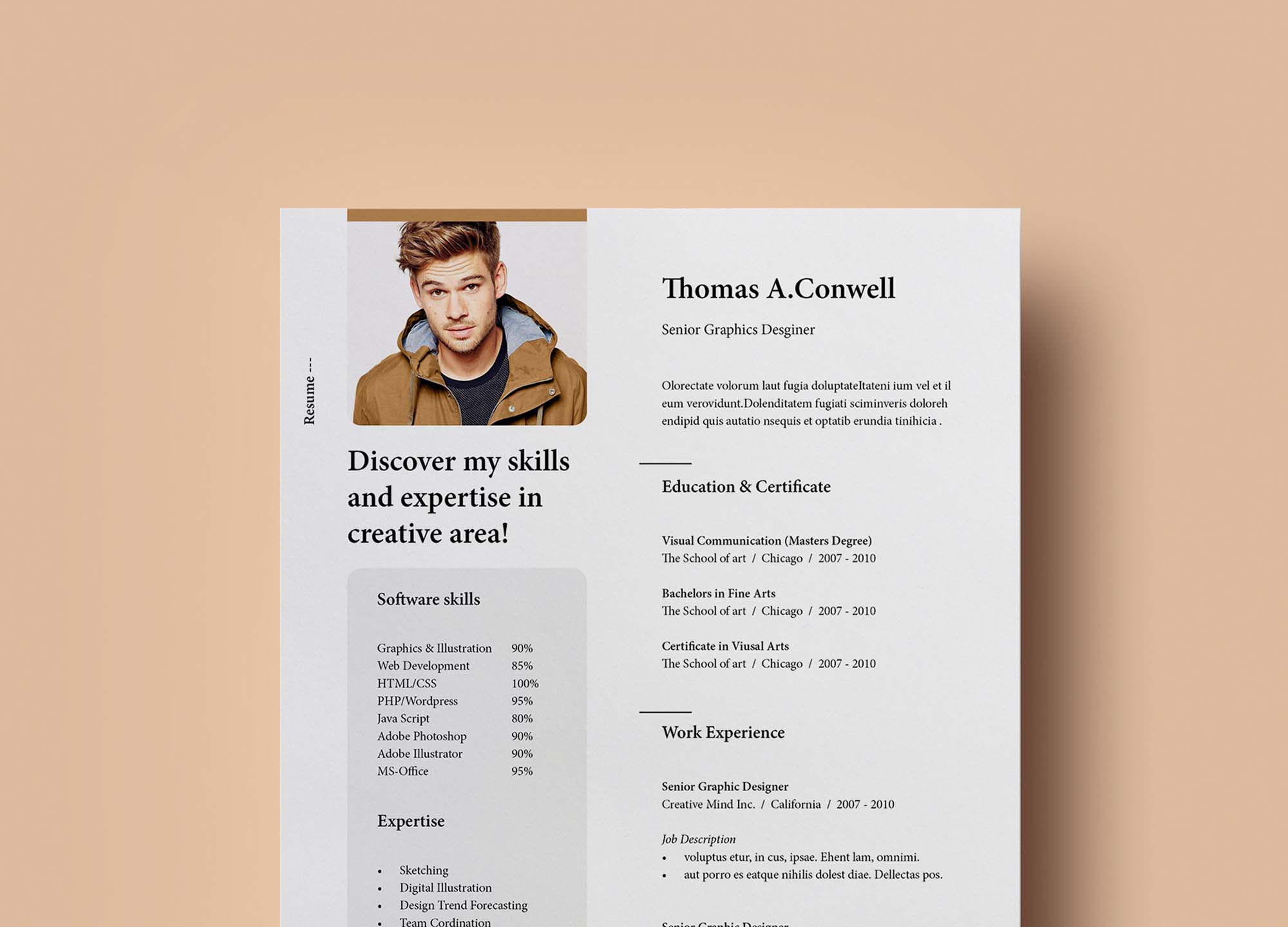 Resume Template Vol 8