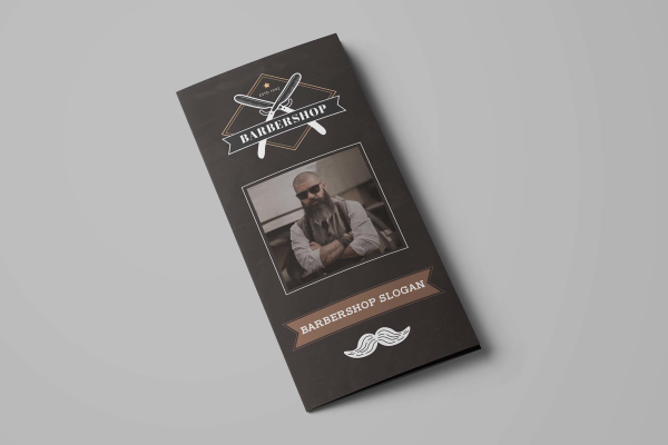 Barbershop Trifold Brochure Template