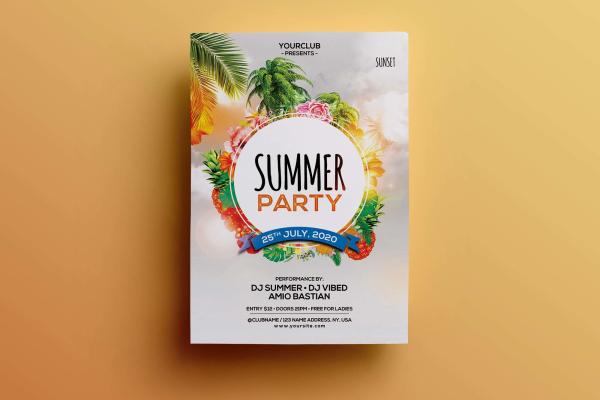 Summer Party Flyer Template