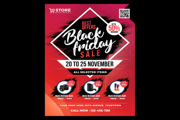 Black Friday Sale Flyer Template