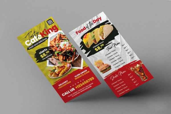 Food Menu DL Flyer Template