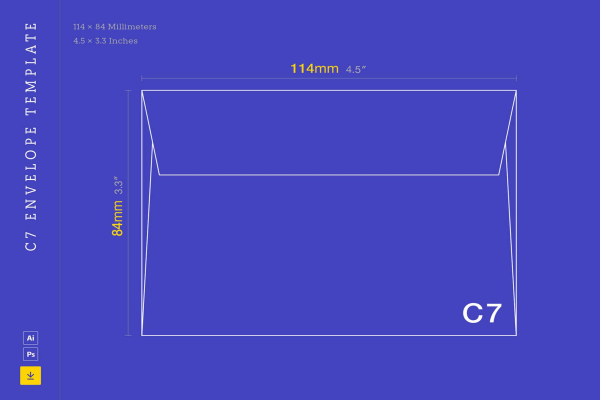 C7 Envelope Template