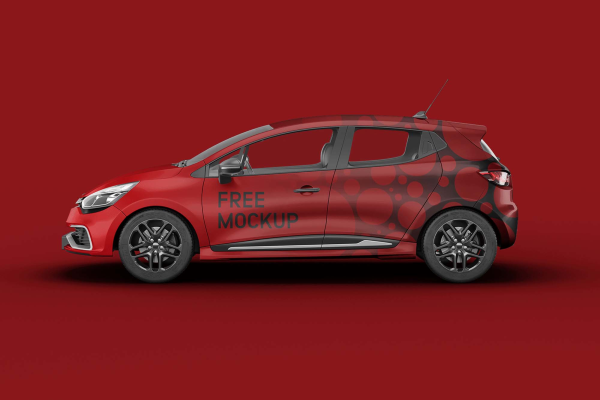 Renault Clio Car Mockup