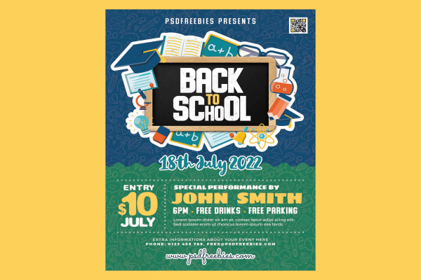 Back to School Flyer Template