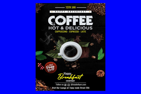 Delicious Coffee Flyer Template