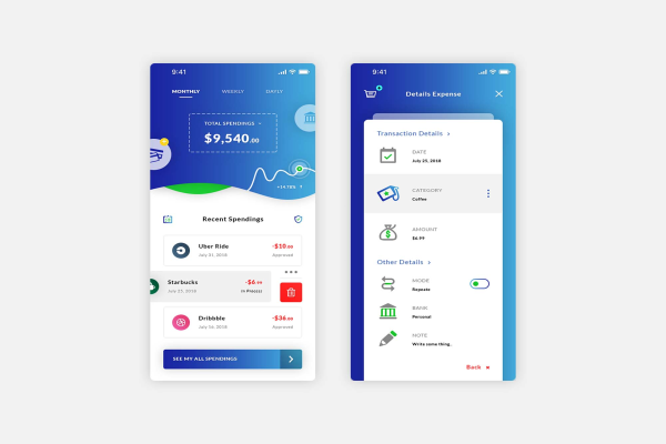 Money Spending App Template