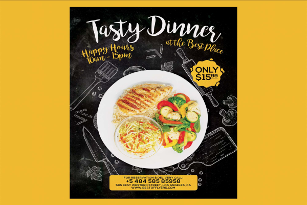 Tasty Dinner Poster Template