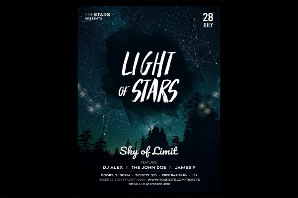 Light of Stars Flyer Template