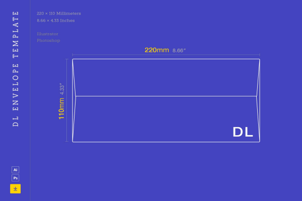 DL Envelope Template