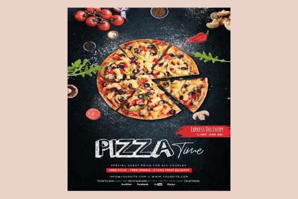 Pizza Restaurant Flyer Template