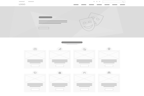 Classic Website Wireframes