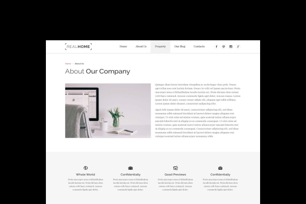 Real Estate Website Template